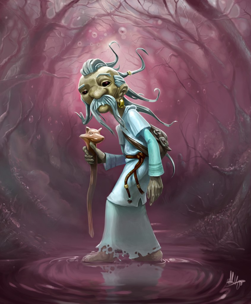 Digital illustration of a shaman